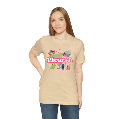 Librarian shirt, 90s shirt, 90s teacher shirt, colorful school secretary shirt, colorful school shirt, T544