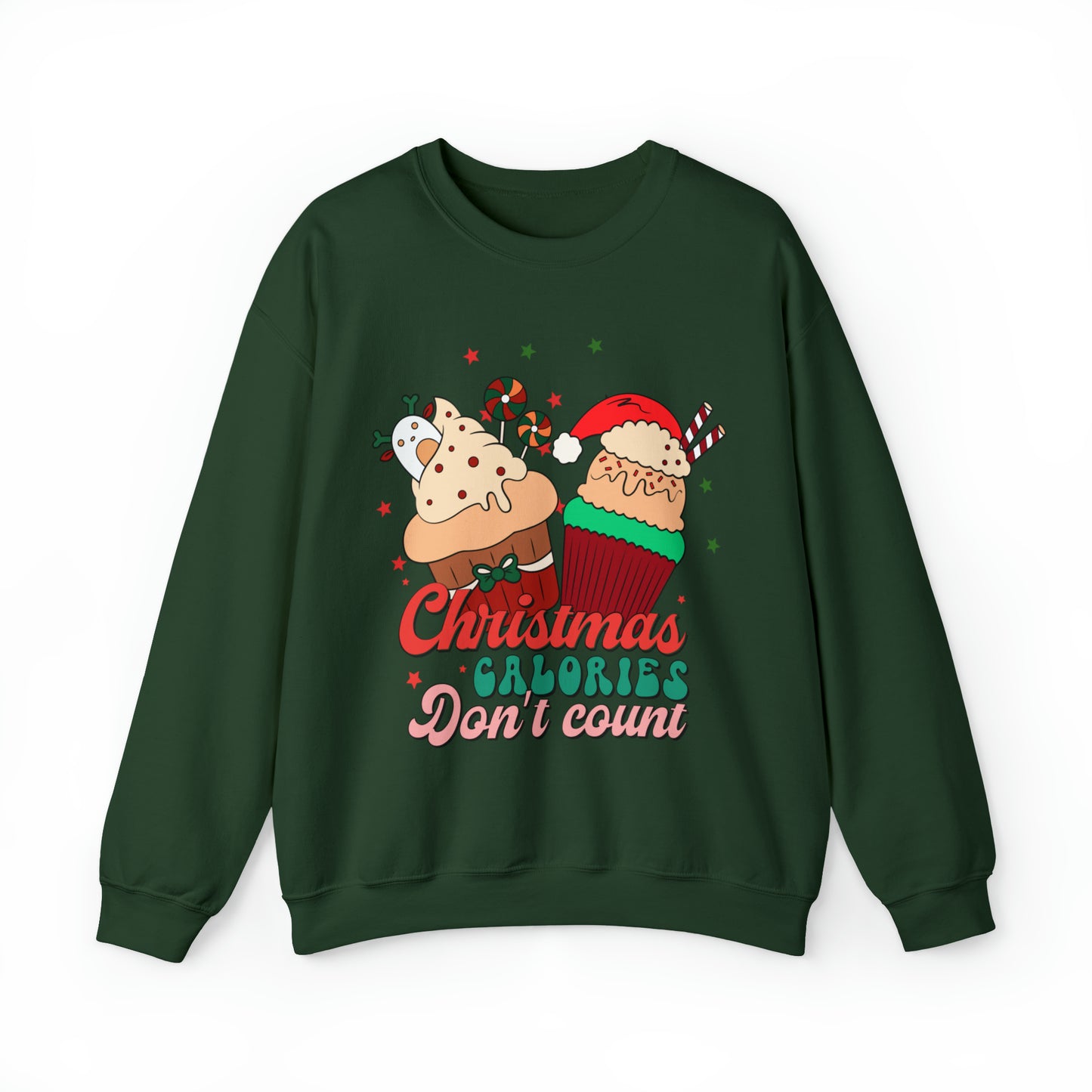 Christmas Calories Don't Count Sweatshirt, Funny Christmas Sweatshirt, Christmas Gift, Xmas calories Sweatshirt, Christmas calories, SW871