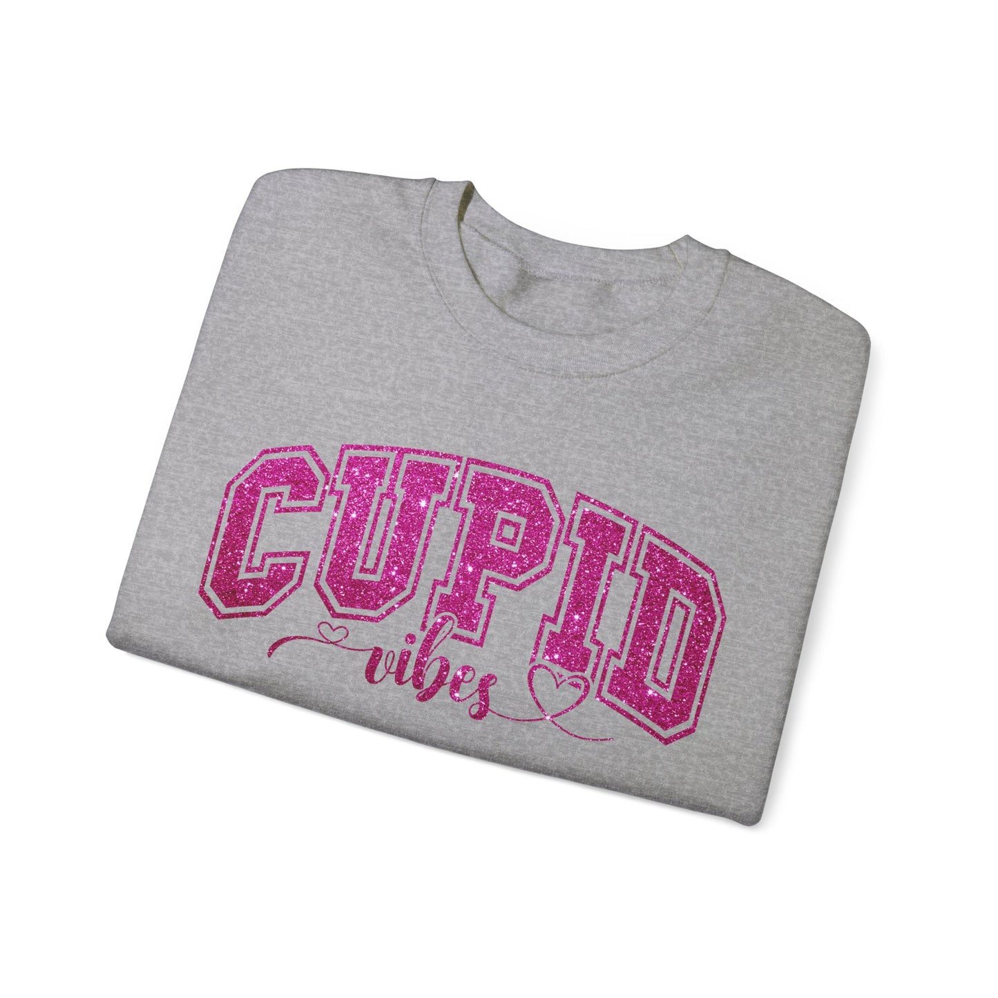 Cupid Vibes Sweatshirt, Gift for Girlfriend, Wife Gift, Happy Valentine's Day Sweatshirt, Cute Valentines Era Sweatshirt, S1143