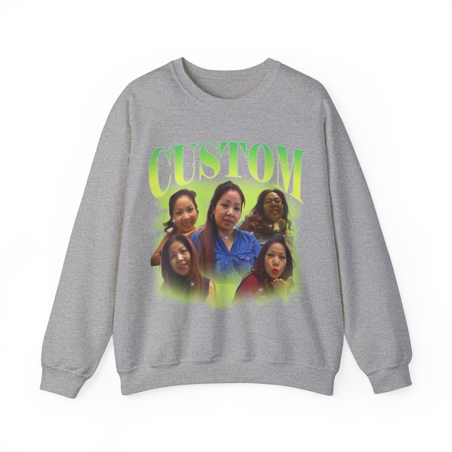 Custom Your Own Bootleg Tee, Retro Custom Bootleg Rap Tee, Custom Photo Sweatshirt, Insert Your Design Vintage Graphic 90s Sweatshirt, S1376