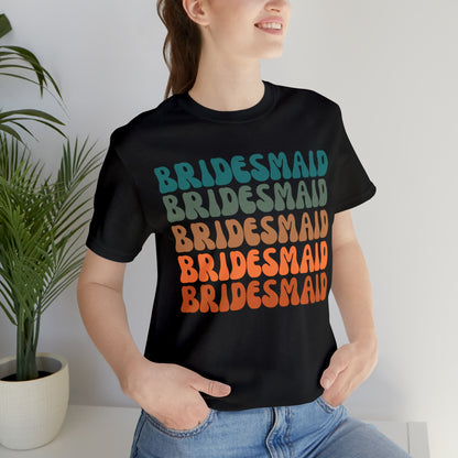 Retro Bridesmaid TShirt, Bridesmaid Shirt for Women, T288