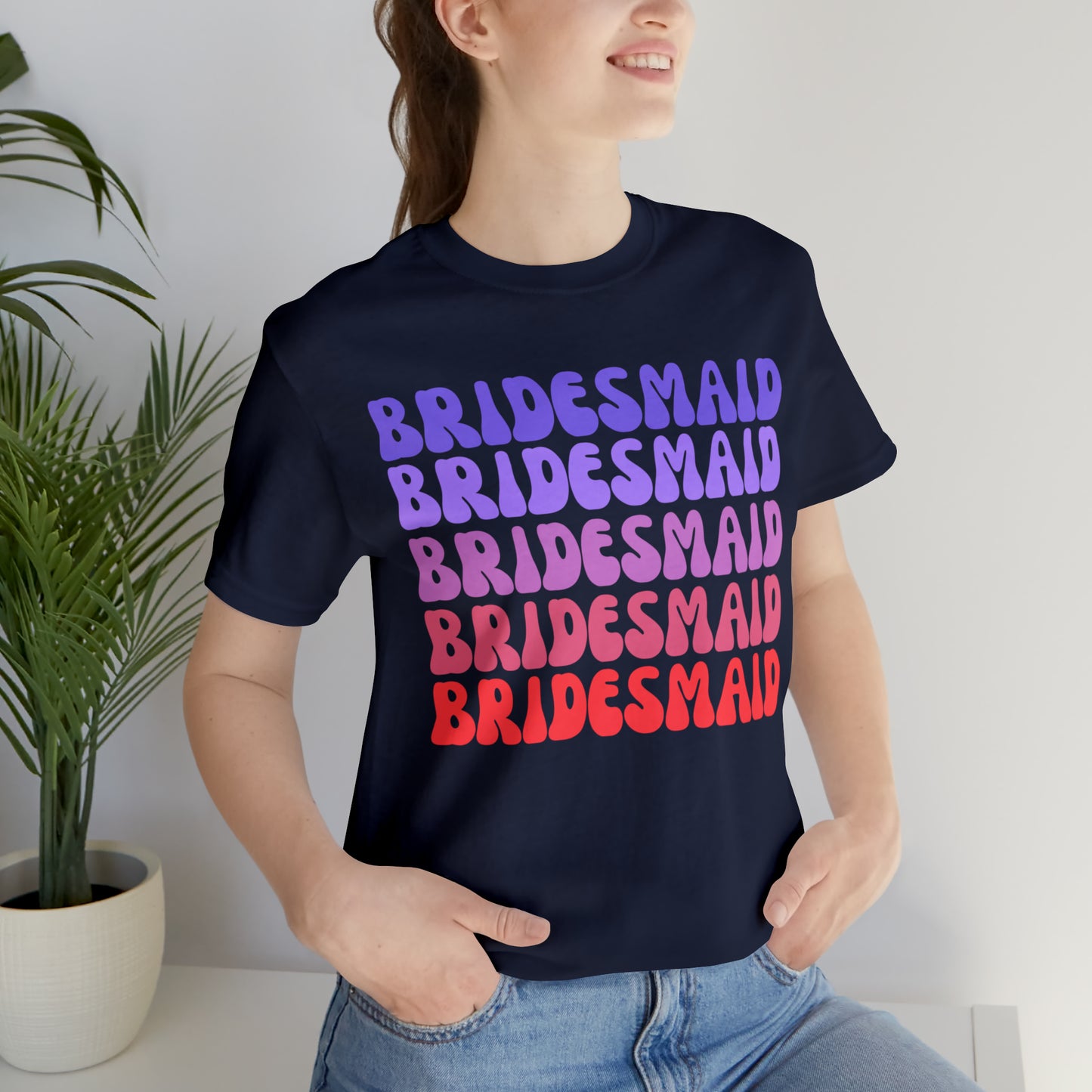 Retro Bridesmaid TShirt, Bridesmaid Shirt for Women, T285