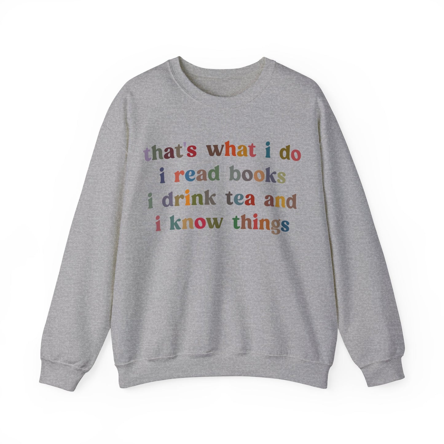 That's What I Do I Read Books Sweatshirt, Librarian Sweatshirt for Teacher, Book Lovers Club Sweatshirt, Book Nerd Sweatshirt, S1239