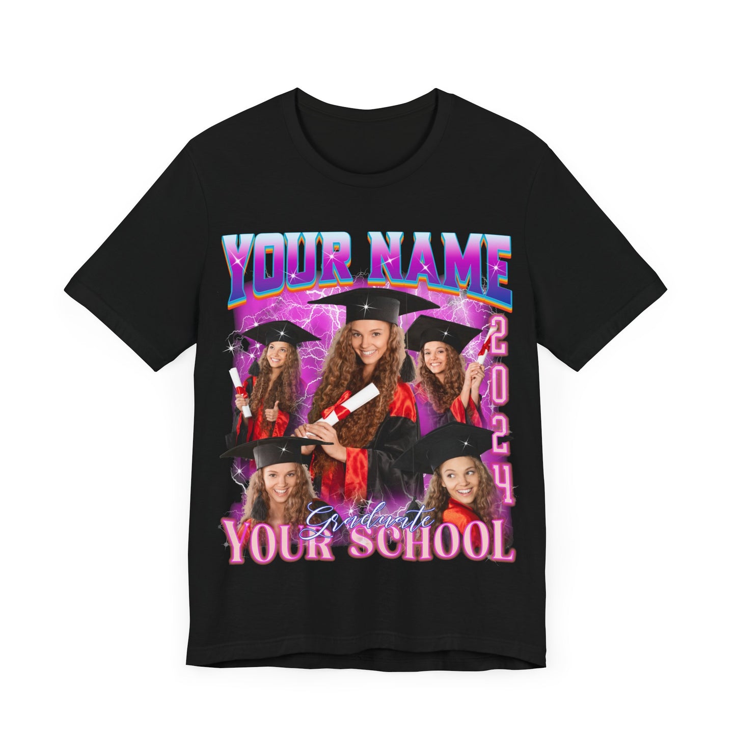 Graduation Party Shirt, Custom Bootleg Rap Tee For Graduation, Custom Graduation Shirt, Custom Photo Graduate Shirt, Senior T-Shirt, T1634