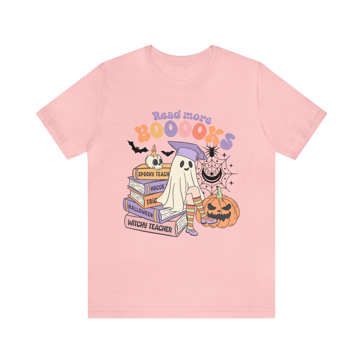 Read More Books, Teacher Halloween Shirt, Halloween Ghost Books, Kindergarten Teacher Shirt, Halloween Teacher, Spooky Teacher Shirt, T658
