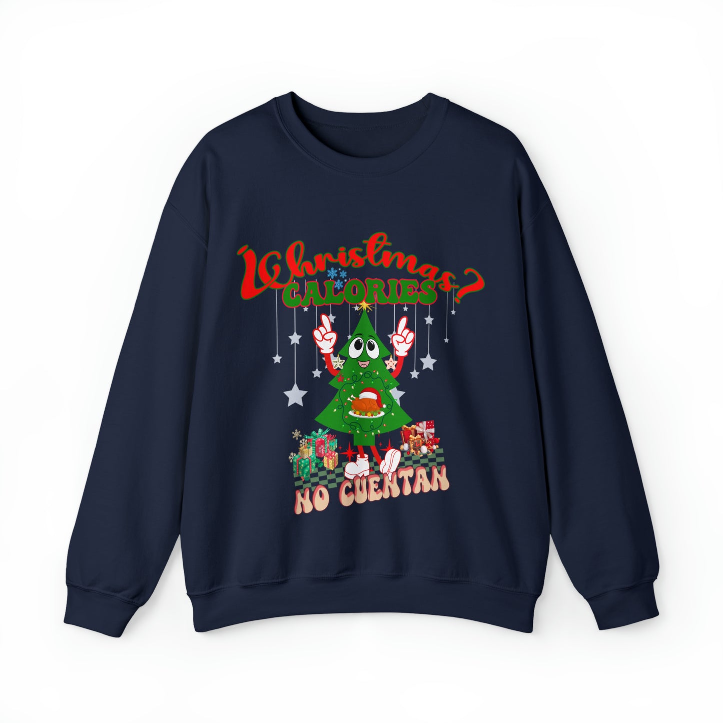 Christmas Calories No Cuentan Sweatshirt, Feliz Navidad Shirt, New Year Sweatshirt, Spanish Christmas Sweatshirt, Holiday Sweaters, S874