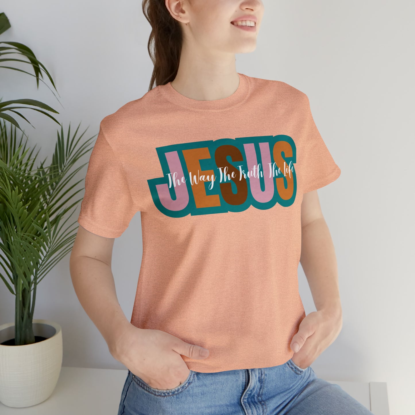 Retro Christian Tshirt, Jesus Tee for Christian Apparel, Christian Shirt for Women, T255