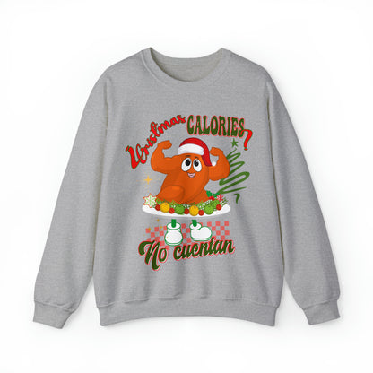 Christmas Calories No Cuentan Sweatshirt, Feliz Navidad Shirt, New Year Sweatshirt, Spanish Christmas Sweatshirt, Holiday Sweaters, S874