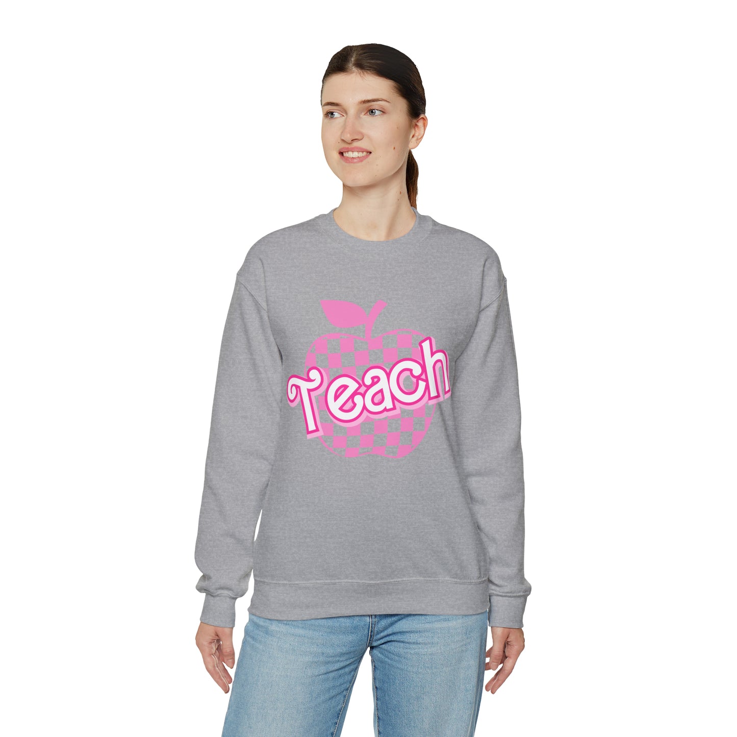 My Job is Teach Sweatshirt, Trendy Teacher Sweatshirt, Retro Back to school, Teacher Appreciation, Checkered Teacher Sweatshirt, S738