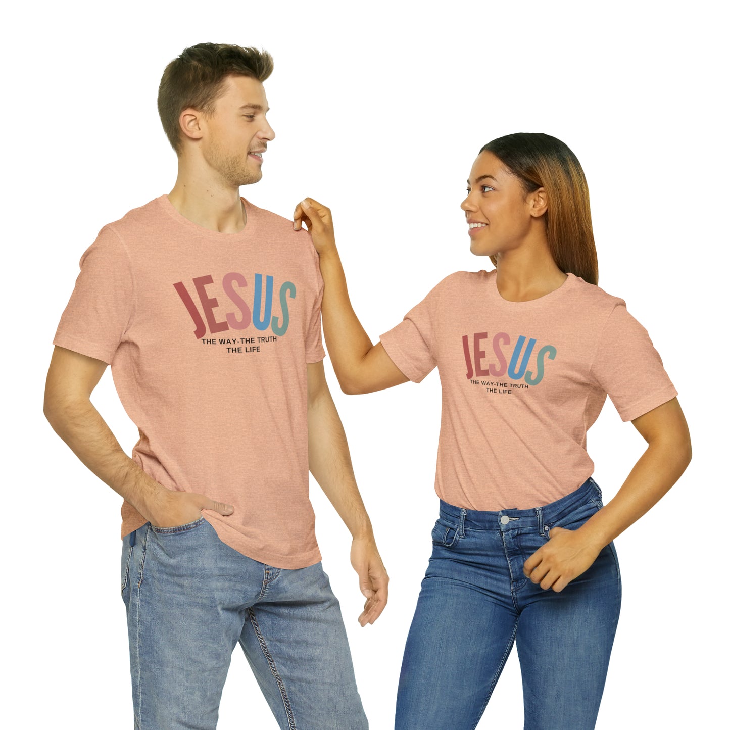 Jesus Tee for Christian Apparel, Jesus The Way The Truth The Life Shirt, Retro Christian Tshirt, T354