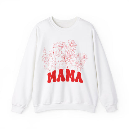 Wildflowers Mama Sweatshirt, Mama Sweatshirt, Retro Mom Sweatshirt, Mother's Day Gift, Flower Shirts for Women, Floral New Mom Gift, S1592