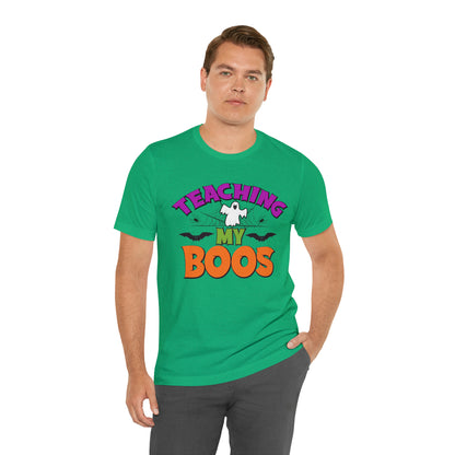 Teaching My Boos Shirt, Spooky Season Tee, Retro Halloween Cowgirl Shirt, Cowgirl Halloween Shirt, Vintage Ghost Shirt, T769