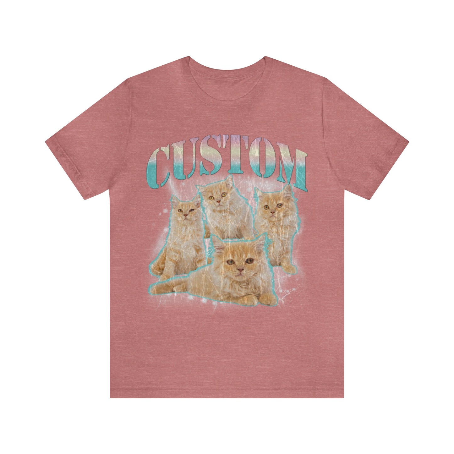 Retro Custom Cat Bootleg Tee, Custom Cat Shirt, Custom Cat Lover Gift, Custom dog portrait, Vintage Funny Cat Shirt, Bootleg Shirt, T1397