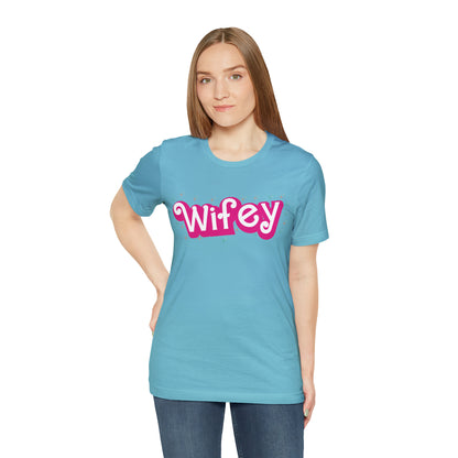 Wifey Shirt for Women, Retro Wifey TShirt for Wife, Engagement Gift For New Wife, Cute Wedding Gift For Bride Gift for Wife, T774