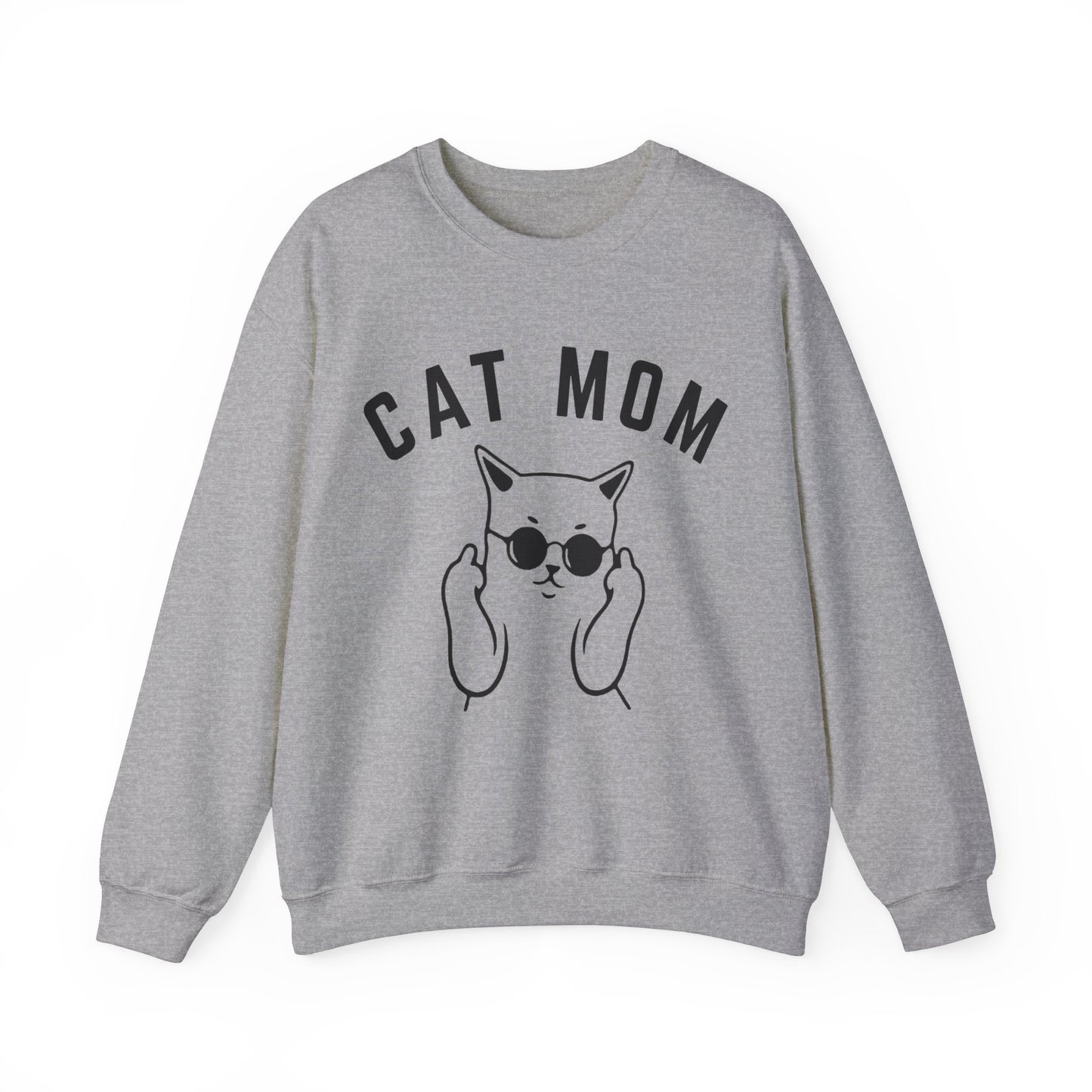 Cat Mom Sweatshirt, Funny Pet Lover Sweatshirt for Her, Cat Mama Sweatshirt for Mom Gift from Kids, Cat T-Sweatshirt Gift for Women, S1111