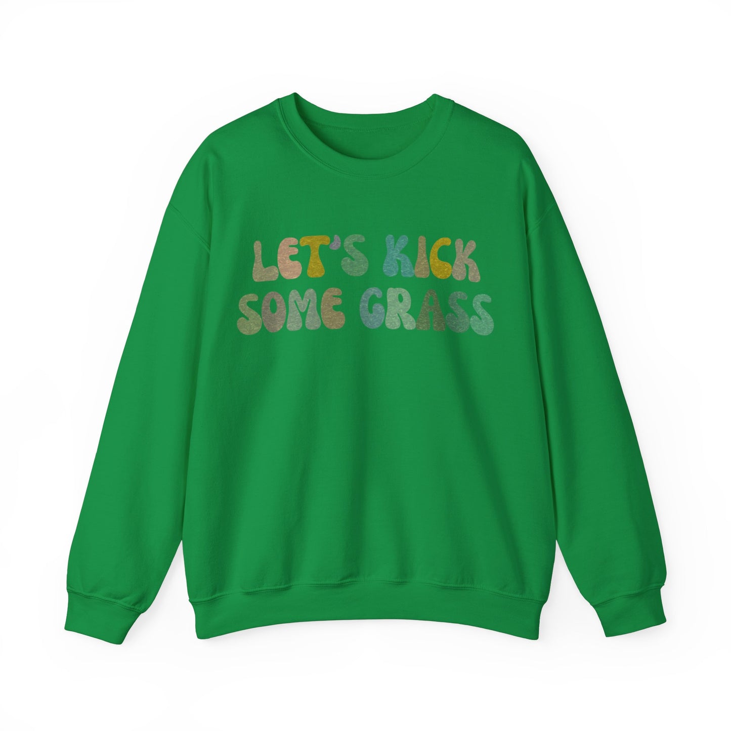 Let's Kick Some Grass Sweatshirt, Sports Women Sweatshirt, Shirt for Soccer Player, Soccer Player Sweatshirt, Game Day Sweatshirt, S1456