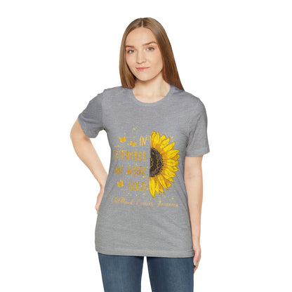 In September We Wear Gold, Cancer Awareness Month Tee, Childhood Cancer Awareness Shirt, Pediatric Oncology Nurse T-Shirt, T663