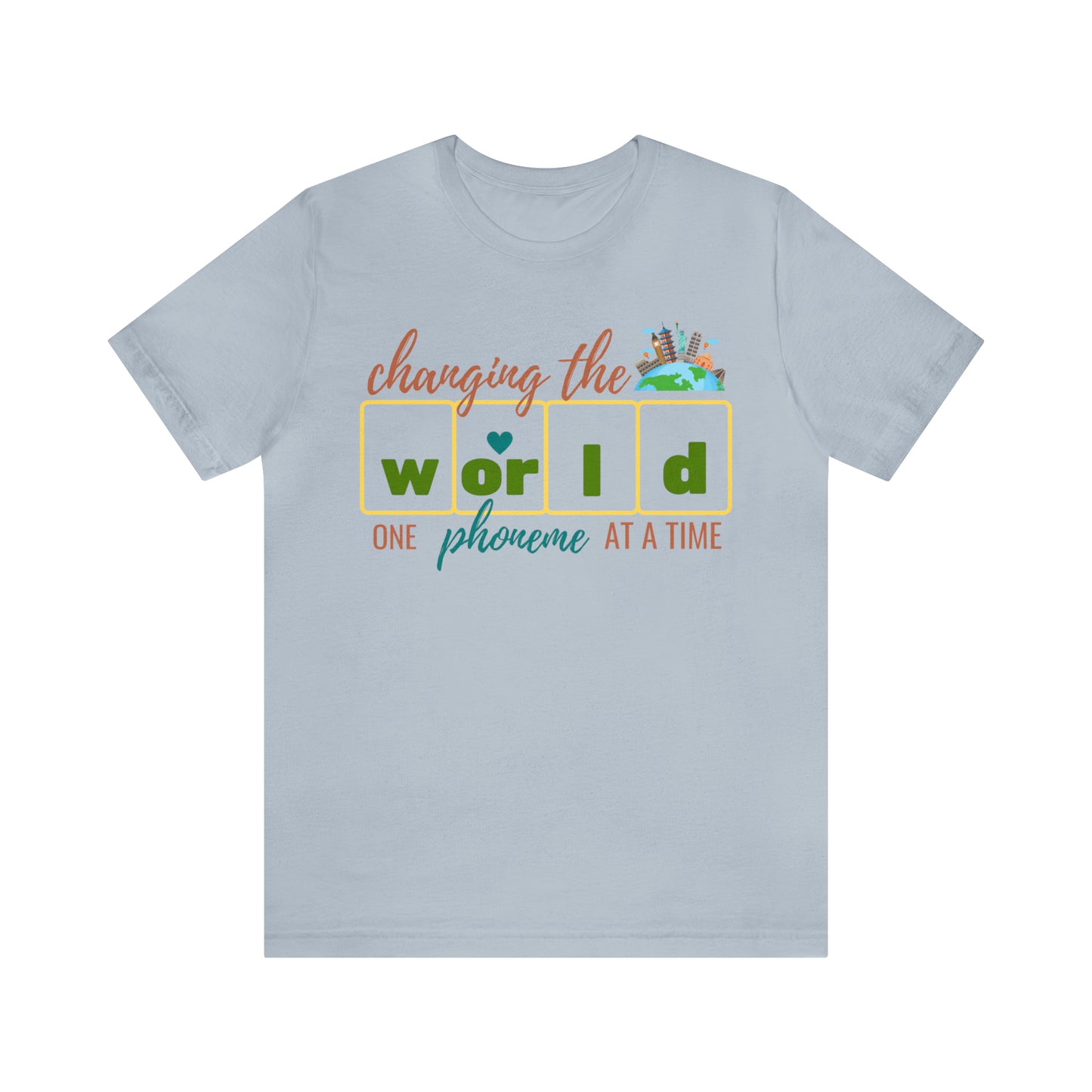 Kindergarten Teacher Shirt, Dyslexia Teacher Shirt, Teach Kids to Read Shirt, Changing The World One Phoneme At A Time Shirt, T240