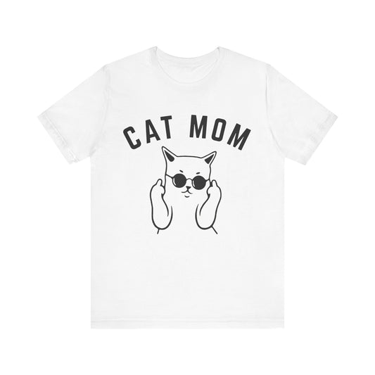 Cat Mom Shirt, Funny Pet Lover Tshirt for Her, Cat Mama T Shirt for Mom Gift from Kids, Cat T-Shirt Gift for Women, Cat Lover Tee, T1111