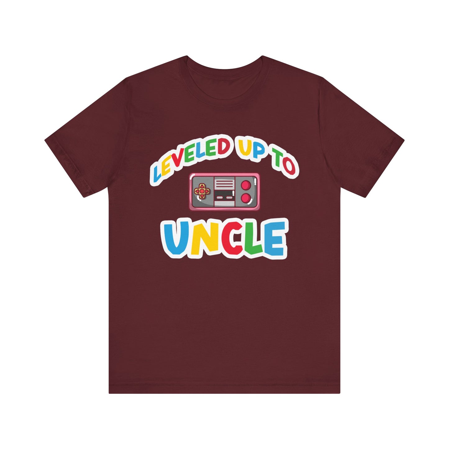 Leveled Up to Uncle Shirt, Funny Gamer T-Shirt for New Uncle, Pregnancy Announcement TShirt for Uncle, Funny Gift for Uncle to Be, T1499