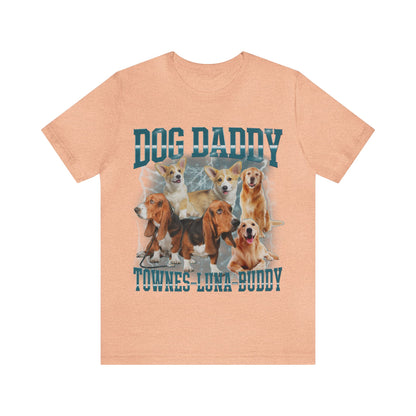 Retro Custom Bootleg Dog Daddy Shirt, Retro Custom Bootleg Rap Tee Dog, Custom Rap Tee Cat Lover, Vintage Graphic 90s Tshirt, Dog dad, T1419