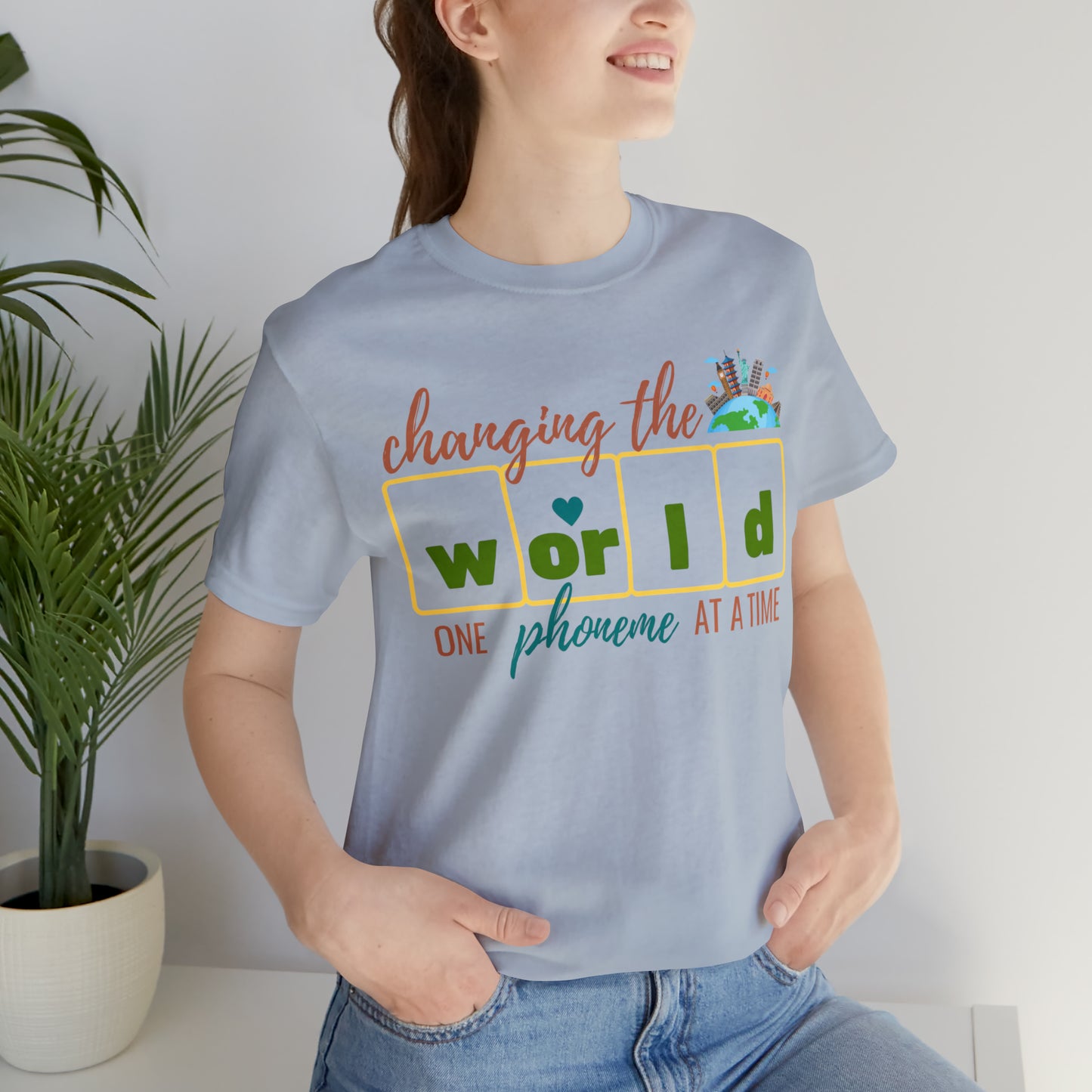 Kindergarten Teacher Shirt, Dyslexia Teacher Shirt, Teach Kids to Read Shirt, Changing The World One Phoneme At A Time Shirt, T240