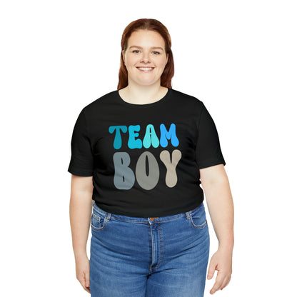 Cute Baby Announcement Shirt for Gender Reveal, Team Boy Shirt for Gender Reveal, Gender Announcement Gift for Her, T398