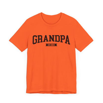 New Grandpa Est Shirt, Custom Father Day Shirt, Custom Fathers day Gift, Custom Grandpa Shirt , Grandpa Gift, Fathers Shirt Dad shirt, T1653