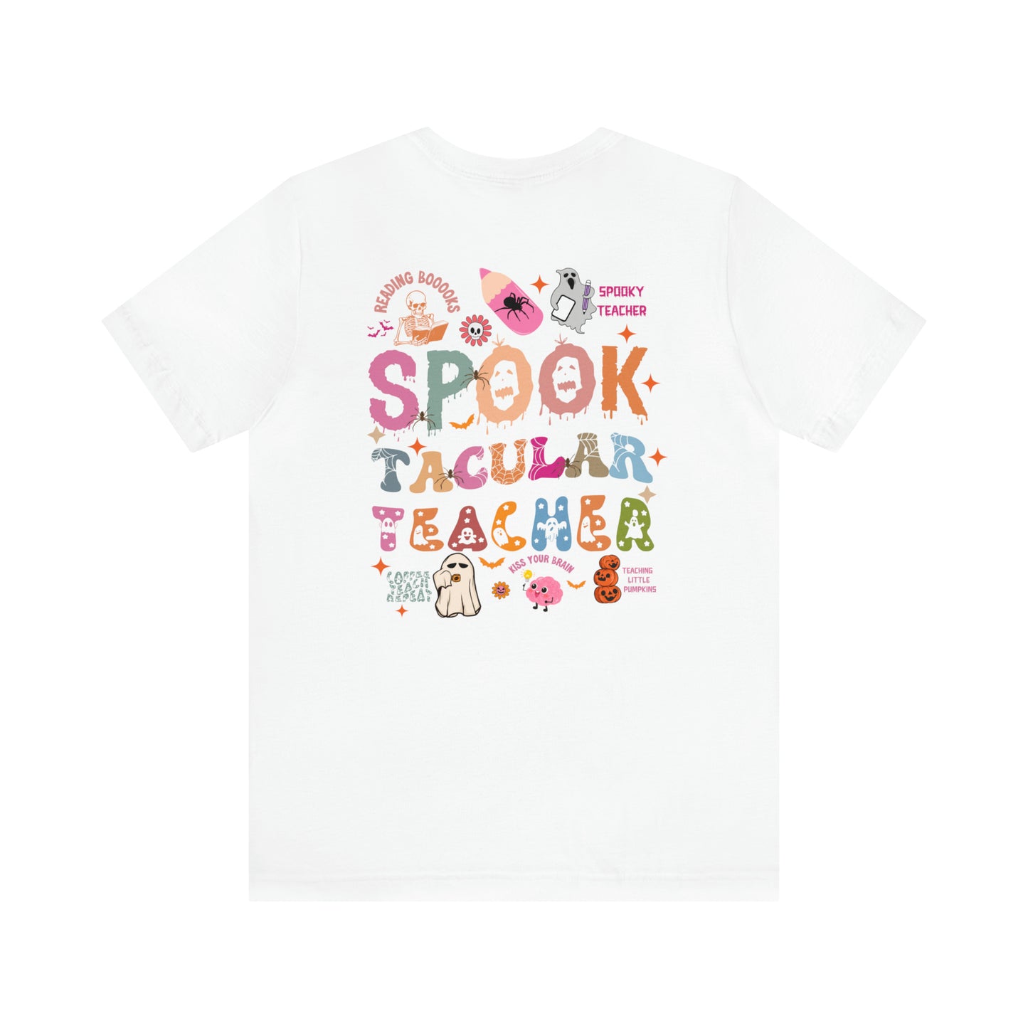 Spooktacular Teacher Shirt, Cute Ghost Teacher Halloween Shirt, Teacher Halloween Shirt, Teacher Halloween Gift, T617