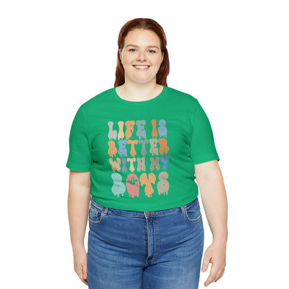 Cute Boy Mom Shirt for Birthday Gift for Mom, Life is better with my boys Shirt for Halloween Gift, T309