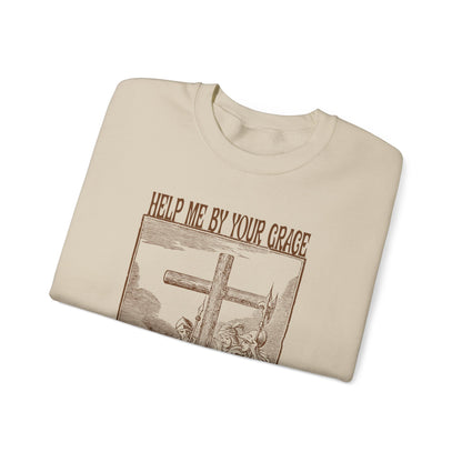Vintage Antique Religious Biblical Drawing of Jesus Sweatshirt, 10Th Station of the Cross Sweatshirt, Way of the Cross Sweatshirt, S1590