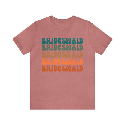 Retro Bridesmaid TShirt, Bridesmaid Shirt for Women, T288