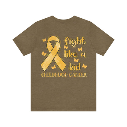 Childhood Cancer Football Shirt, Cancer Survivor Gift, Motivational Shirt, Cancer Fighter Support Shirt, Cancer Warrior, T671