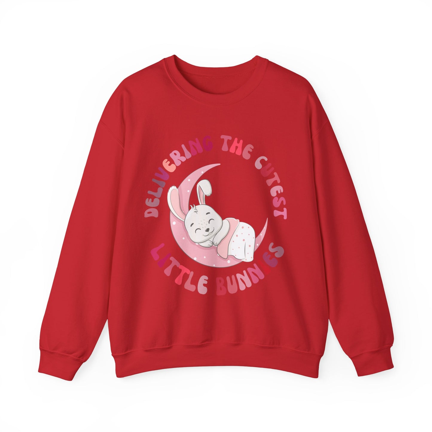 Delivering the Cutest Little Bunnies Sweatshirt, Labor and Delivery Easter Sweatshirt, L&D Shirt Catching Babies L and D Sweatshirt, S1551