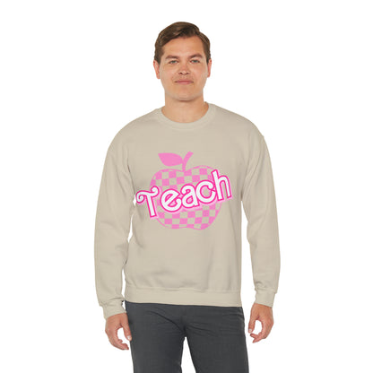 My Job is Teach Sweatshirt, Trendy Teacher Sweatshirt, Retro Back to school, Teacher Appreciation, Checkered Teacher Sweatshirt, S738