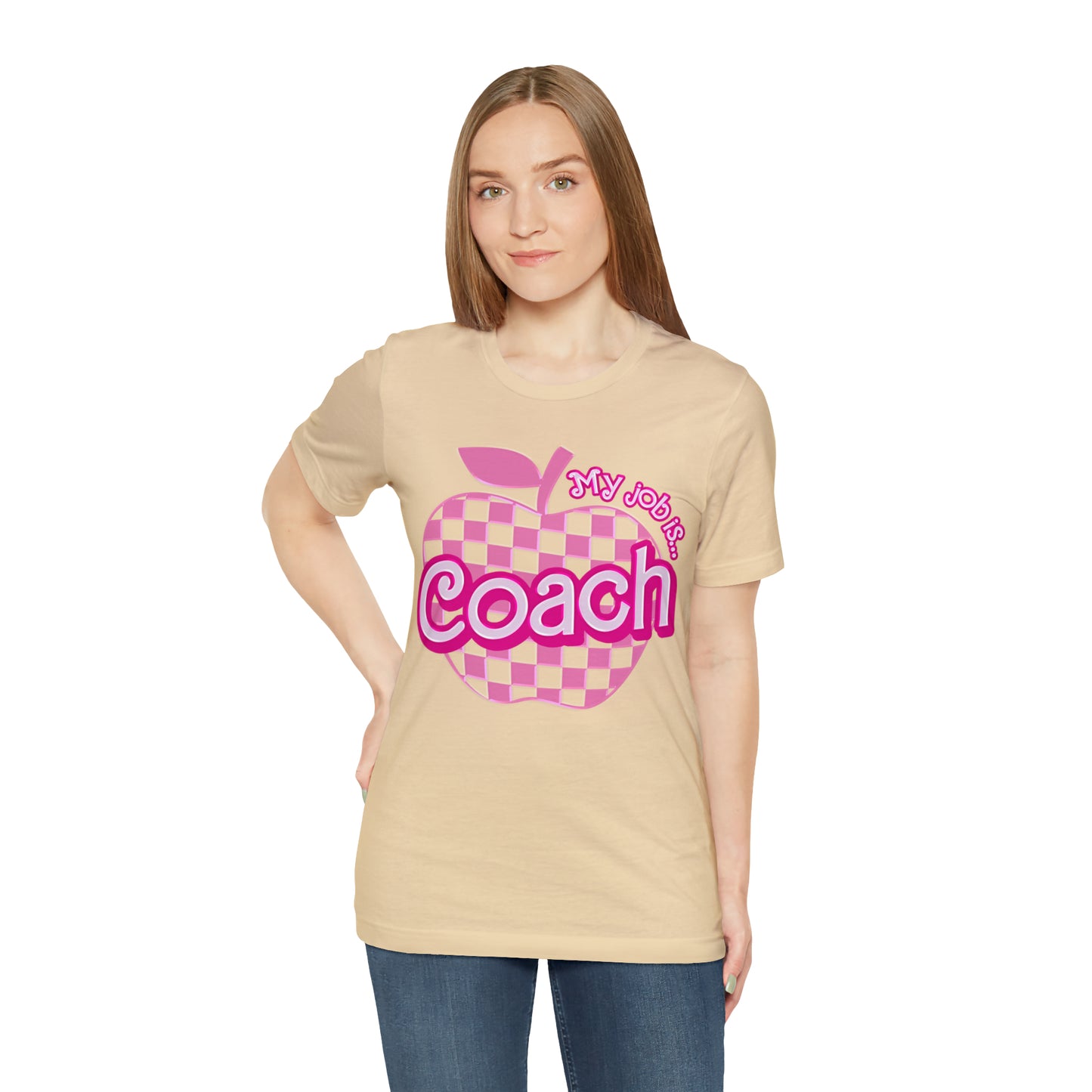 My Job Is Coach shirt, Pink Sport Coach Shirt, Colorful Coaching shirt, 90s Cheer Coach shirt, Back To School Shirt, Teacher Gift, T817