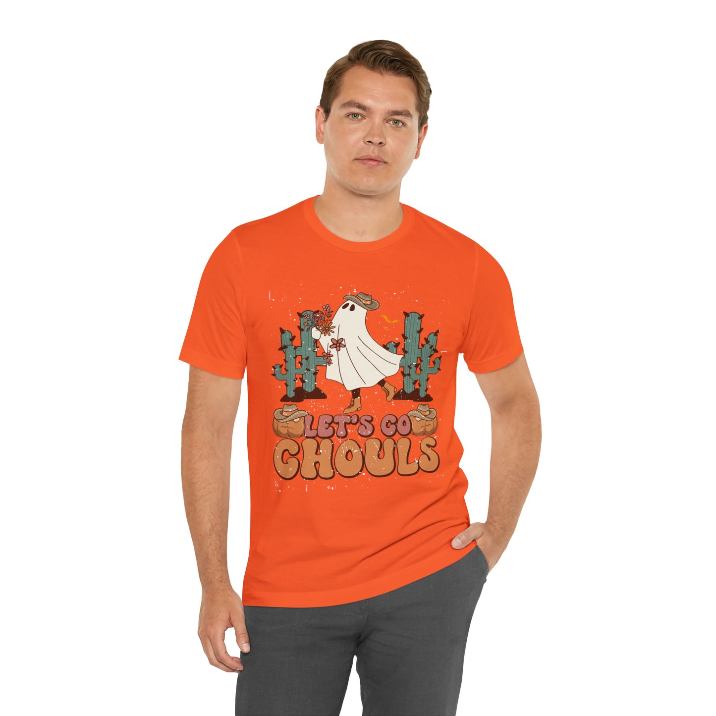 Lets Go Ghouls Shirt, Spooky Season Tee, Retro Halloween Cowgirl Shirt, Cowgirl Halloween Shirt, Vintage Ghost Shirt, T762