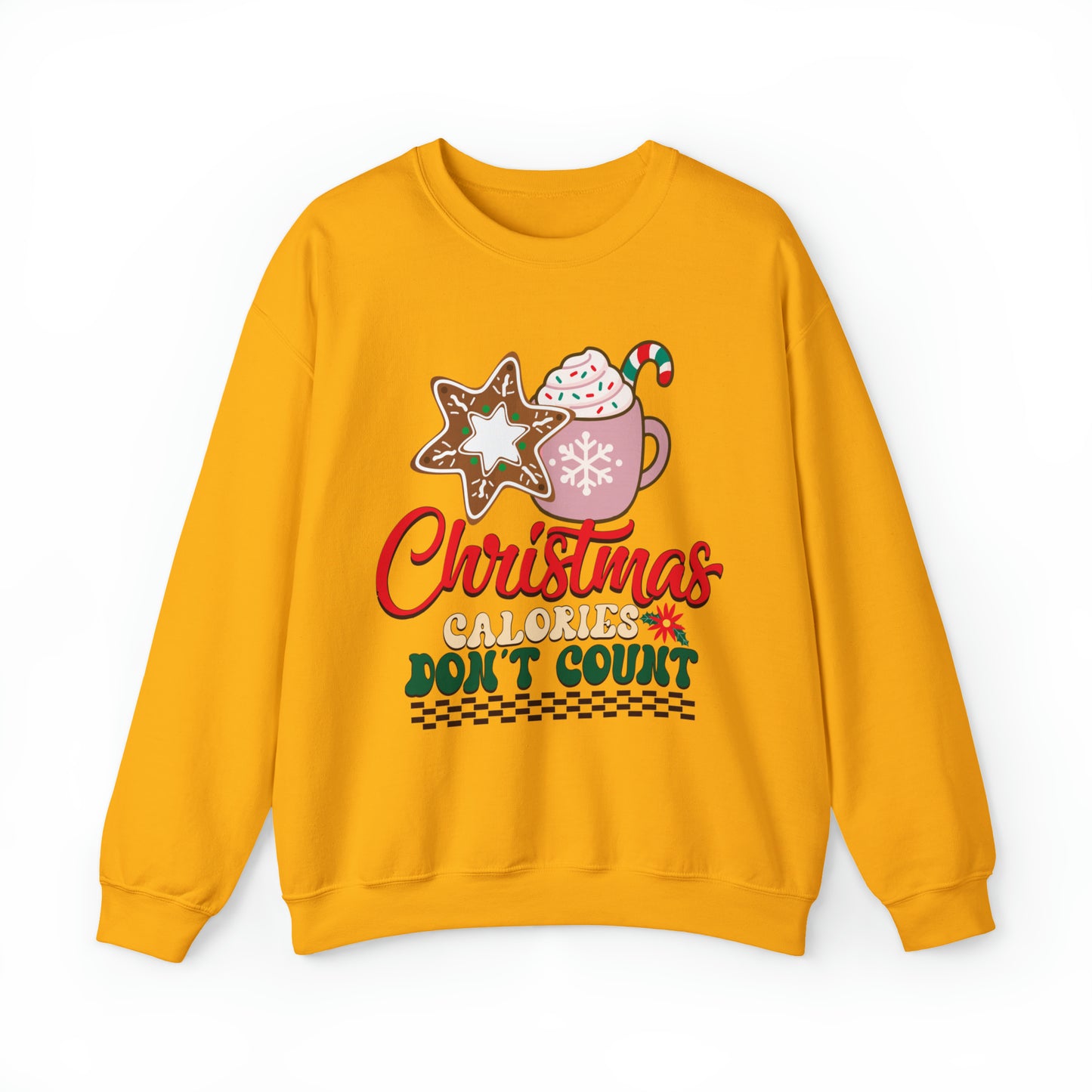 Christmas Calories Don't Count Sweatshirt, Funny Christmas Sweatshirt, Christmas Gift, Xmas calories Sweatshirt, Christmas calories, SW872