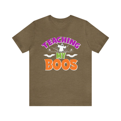 Teaching My Boos Shirt, Spooky Season Tee, Retro Halloween Cowgirl Shirt, Cowgirl Halloween Shirt, Vintage Ghost Shirt, T769