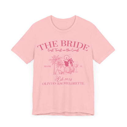 Last Toast on the Coast Beach Bachelorette Party Shirt, Custom Bachelorette Shirts, Bride Shirt, Bridesmaids Shirt, Social Club Shirt, T1604