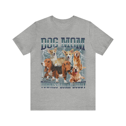 Custom Retro Dog Bootleg Shirt, Dog Mom Shirt, Dog Bootleg Retro 90's Tee, Custom Pet Photo, Custom Pet Portrait, Pet Lovers Gift, T1431