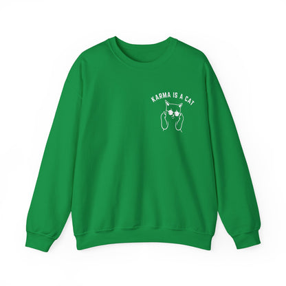 Karma Is A Cat Sweatshirt, Funny Cat Sweatshirt, Cat Mom Life Sweatshirt, Cat Lover Sweatshirt, Gift for Cat Mom, Shirt for Women, S1114