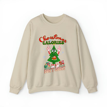 Christmas Calories Don't Count Sweatshirt, Funny Christmas Sweatshirt, Christmas Gift, Xmas calories Sweatshirt, Christmas calories, SW873