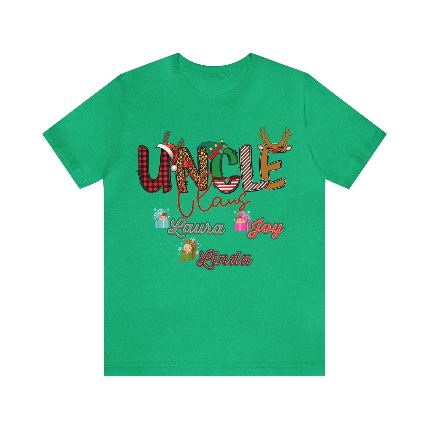 Custom Uncle Claus Shirt, Christmas Uncle tshirt, Christmas Uncle Sweater, Custom Uncle With Names Shirt, Gifts For Uncle, T937