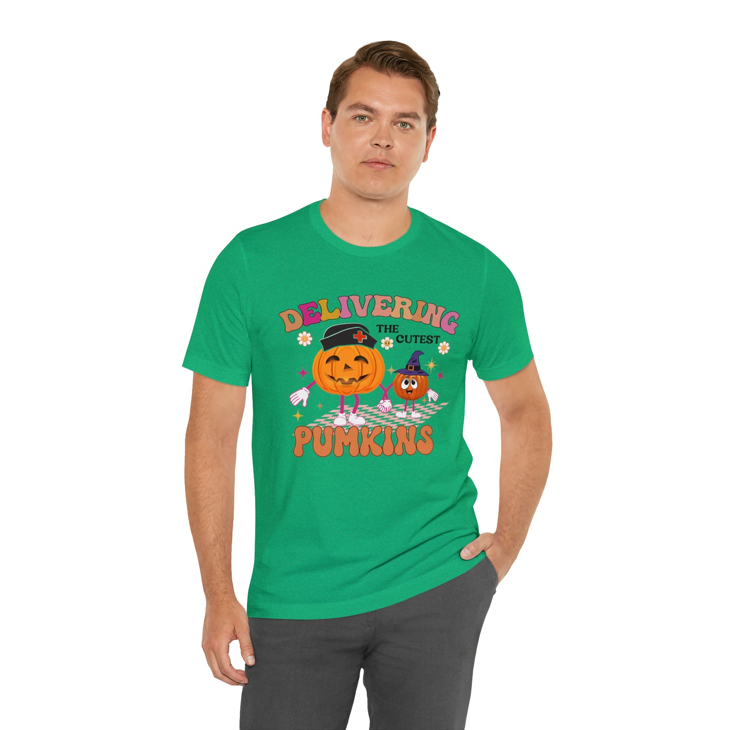 Delivering The Cutest Pumpkins Shirt, Spooky Season Shirt, Swaddle Specialist Shirt, Halloween Labor & Delivery Nurse Shirt, T705