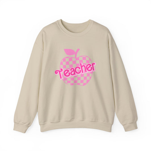 My Job is Teach Sweatshirt, Trendy Teacher Sweatshirt, Retro Back to school, Teacher Appreciation, Checkered Teacher Sweatshirt, SW739