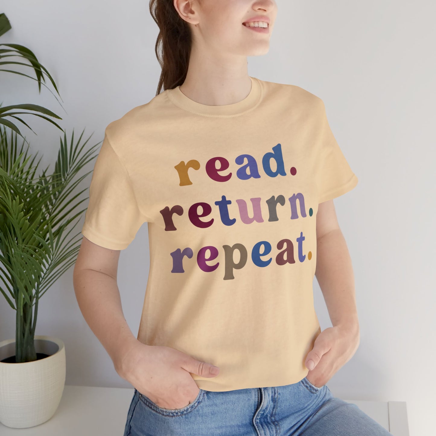 Read Return Repeat Shirt, Shirt for Bibliophile, Book Lovers Club Shirt, Book Nerd Shirt, Bookworm Gift, Librarian Shirt, T1189