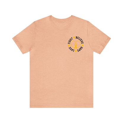 Childhood Cancer Football Shirt, Cancer Survivor Gift, Motivational Shirt, Cancer Fighter Support Shirt, Cancer Warrior, T675