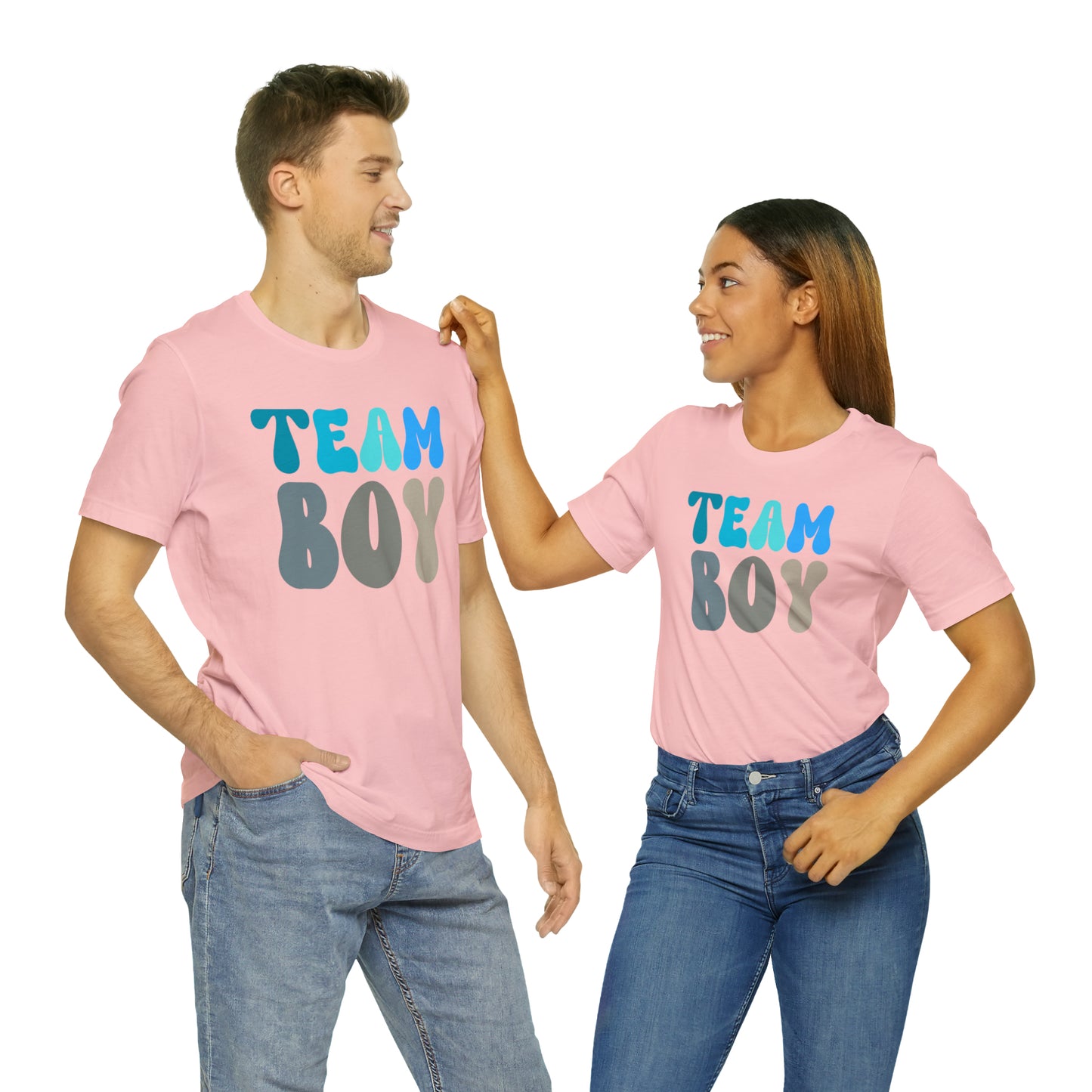 Cute Baby Announcement Shirt for Gender Reveal, Team Boy Shirt for Gender Reveal, Gender Announcement Gift for Her, T398