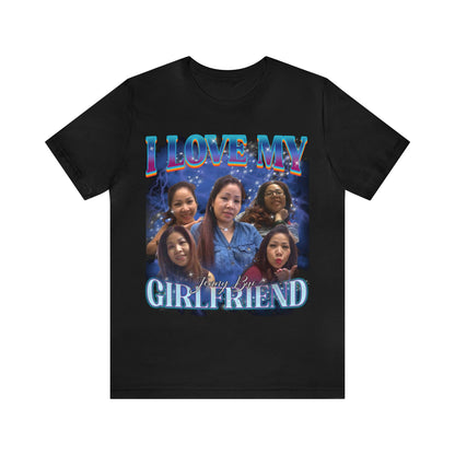 Custom Bootleg Rap Tee, I Love My Girlfriend Shirt, Custom Wife Photo Shirt, Vintage Graphic 90s Tshirt, Valentine's Shirt Gift, T1348